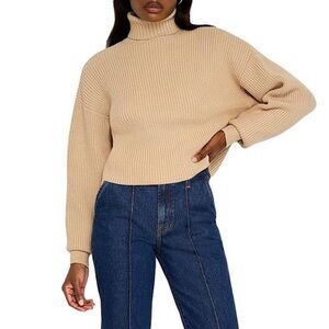 NEW- Good American Ribbed Chunky Knit Sweater